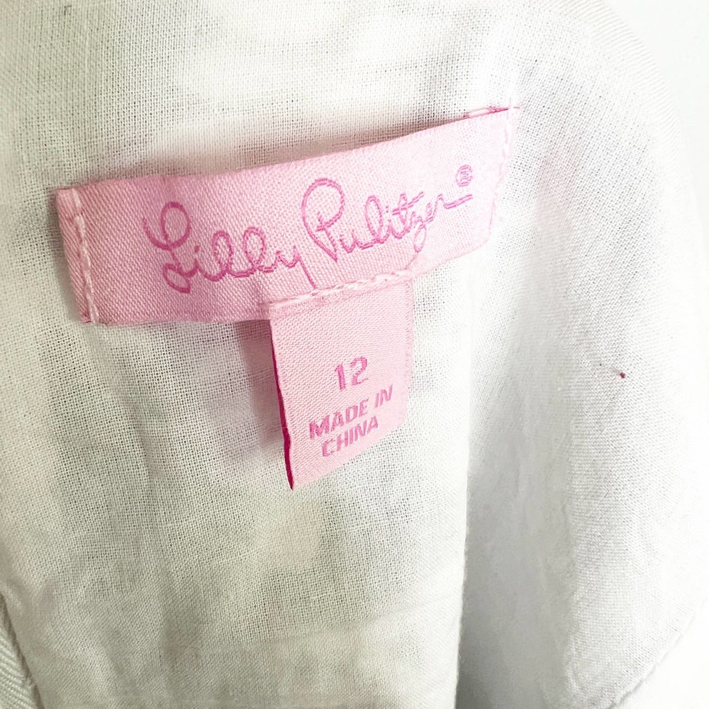Lilly Pulitzer Blue and White Mini Dress - Picture 4 of 5